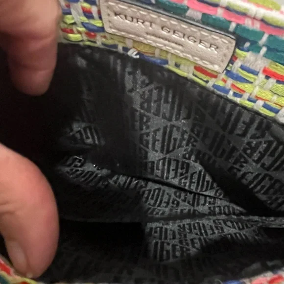 NWOT Kurt Geiger Multicolor Woven Shoulder Bag🤩 - Picture 3 of 5